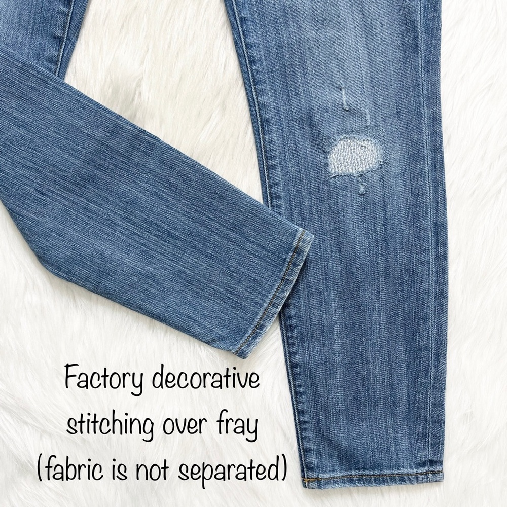 J. Crew Distressed Razor Frayed Toothpick Skinny Jeans - Picture 4 of 10